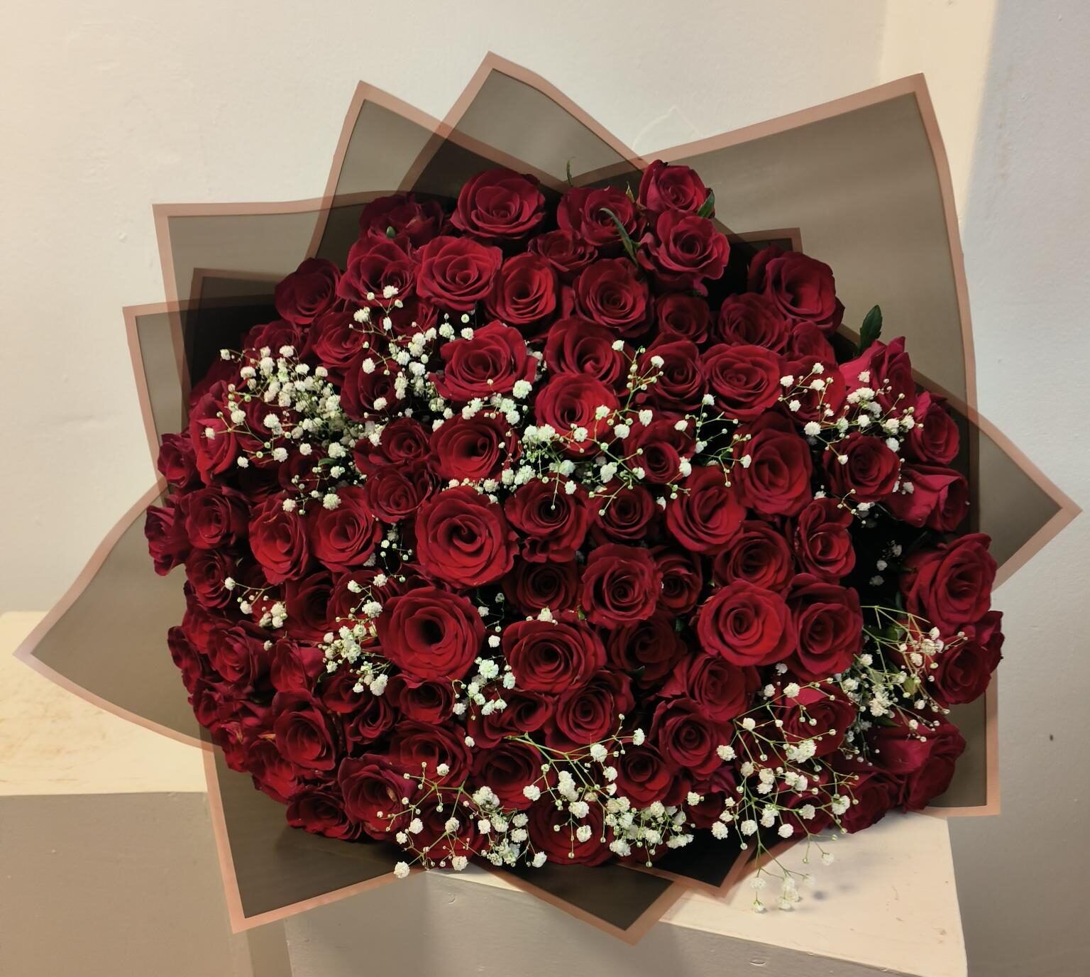Roses and gyp bouquet Roses + Gyp Roodepoort